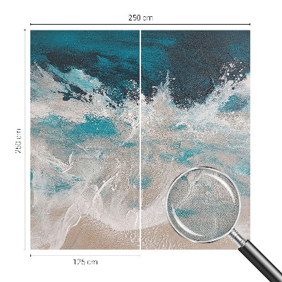 Papel de parede autocolante para quarto Ondas do oceano