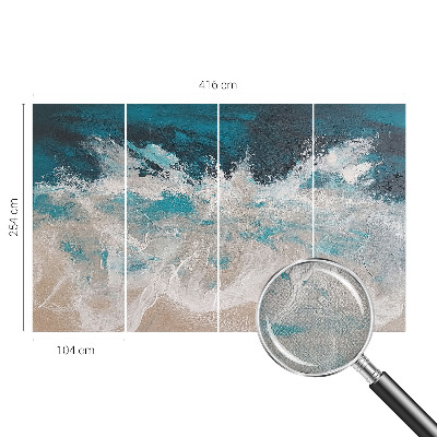 Papel de parede autocolante para quarto Ondas do oceano