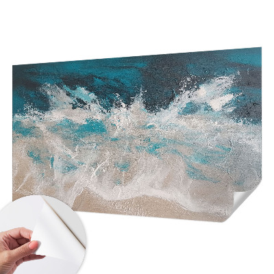 Papel de parede autocolante para quarto Ondas do oceano