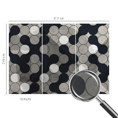 Papel de parede autocolante Círculos geométricos