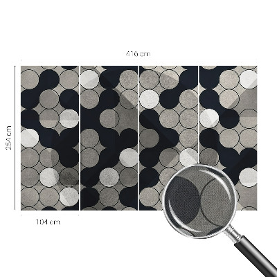 Papel de parede autocolante Círculos geométricos