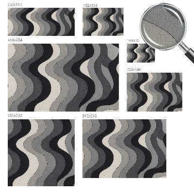 Papel de parede 3D Ondas cinzentas