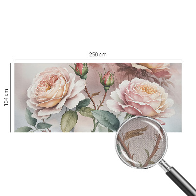 Papel de parede infantil Rosas em tons pastel