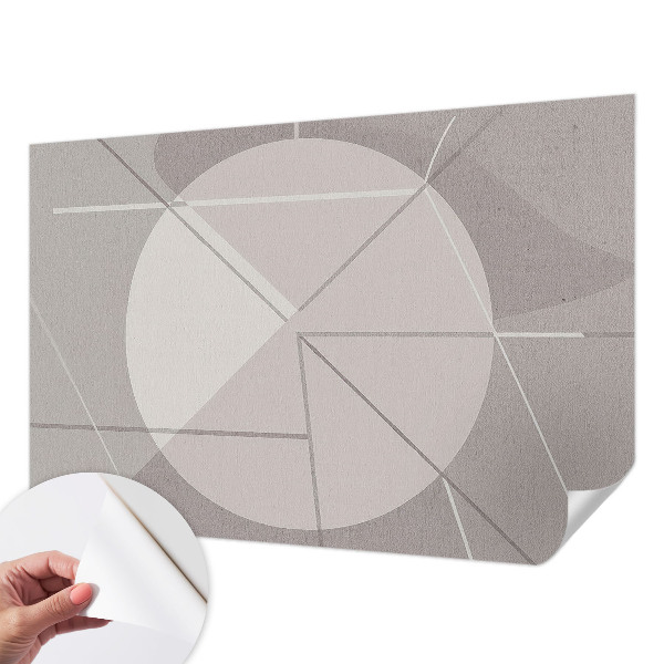 Papel de parede para criança com estampa de geometria abstrata