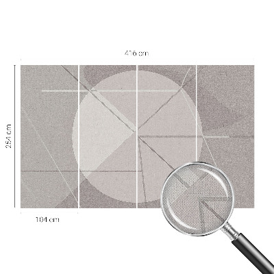 Papel de parede para criança com estampa de geometria abstrata