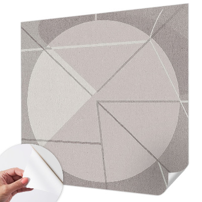 Papel de parede para criança com estampa de geometria abstrata