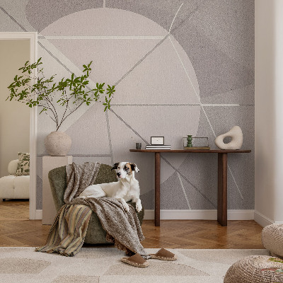 Papel de parede para criança com estampa de geometria abstrata