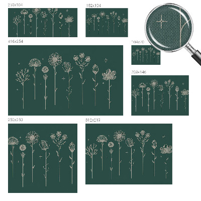 Papel de parede autocolante para sala flores delicadas