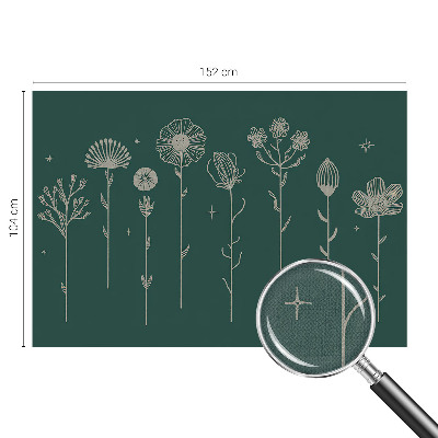 Papel de parede autocolante para sala flores delicadas