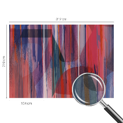 Papel de parede autocolante para quarto Listras do arco-íris