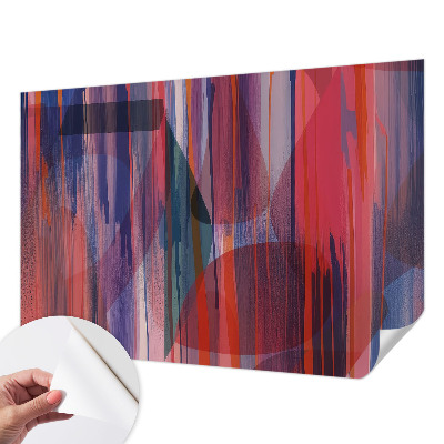 Papel de parede autocolante para quarto Listras do arco-íris