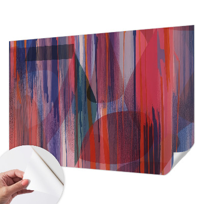 Papel de parede autocolante para quarto Listras do arco-íris