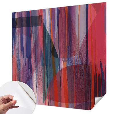 Papel de parede autocolante para quarto Listras do arco-íris