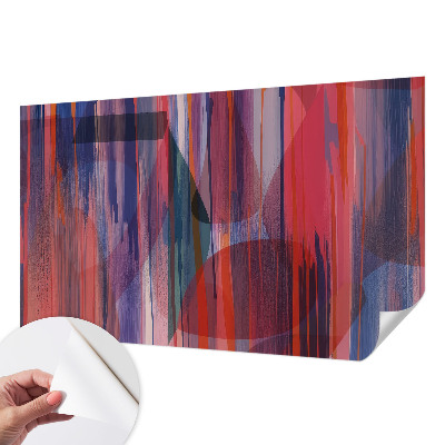 Papel de parede autocolante para quarto Listras do arco-íris