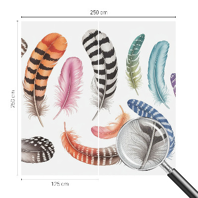 Papel de parede para criança Penas em tons pastel