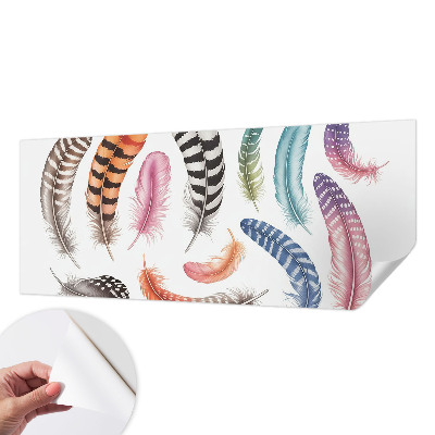 Papel de parede para criança Penas em tons pastel
