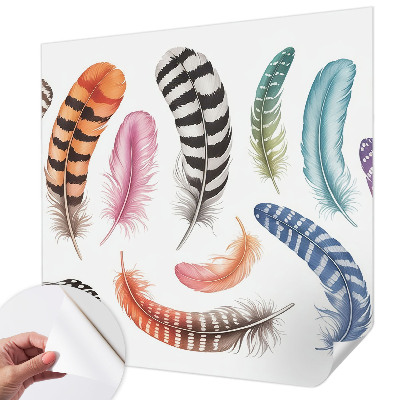 Papel de parede para criança Penas em tons pastel