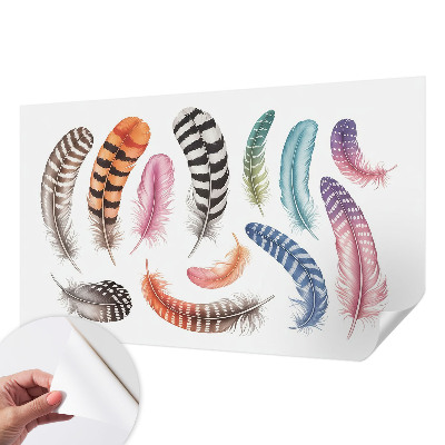 Papel de parede para criança Penas em tons pastel