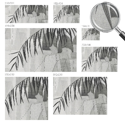 Papel de parede autocolante para sala com estampa de palmeira abstrata