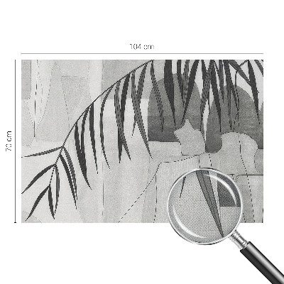 Papel de parede autocolante para sala com estampa de palmeira abstrata
