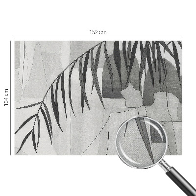 Papel de parede autocolante para sala com estampa de palmeira abstrata
