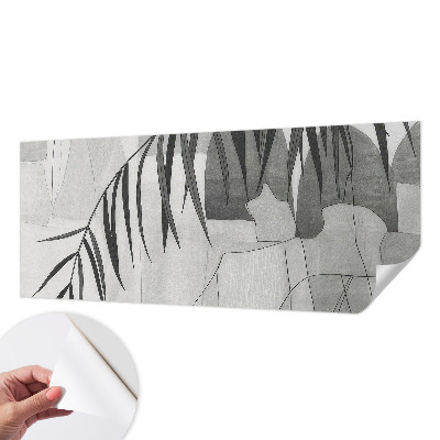 Papel de parede autocolante para sala com estampa de palmeira abstrata