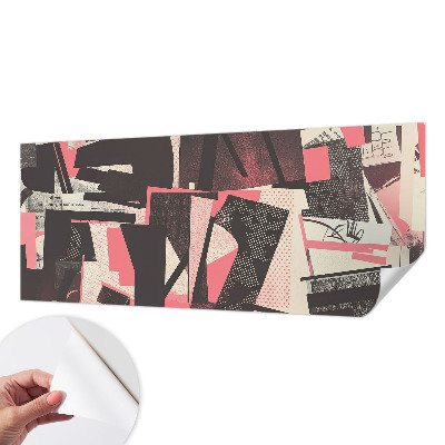 Papel de parede autocolante para quarto Colagem geométrica