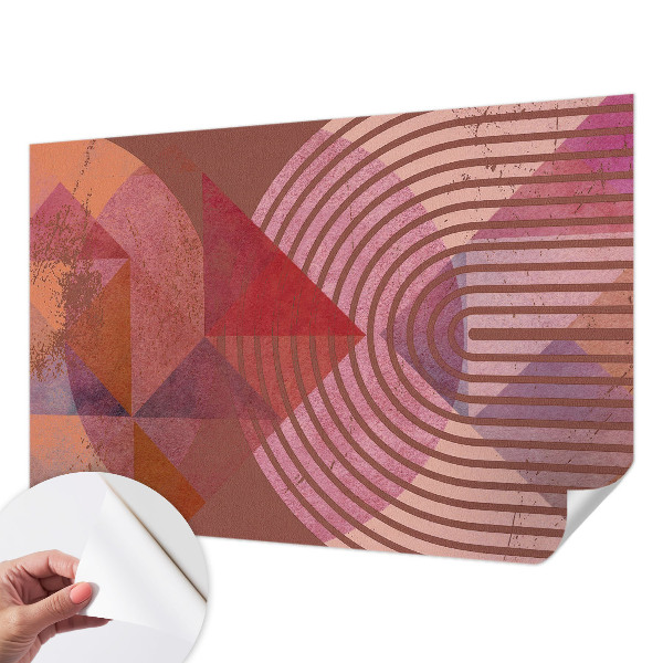 Papel de parede autocolante para sala Formas abstratas