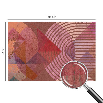 Papel de parede autocolante para sala Formas abstratas