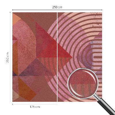 Papel de parede autocolante para sala Formas abstratas