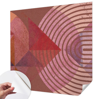 Papel de parede autocolante para sala Formas abstratas