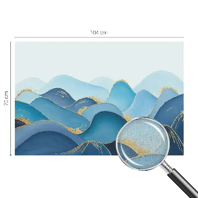 Autocolante de parede fotográfico com motivo de paisagem ondulada