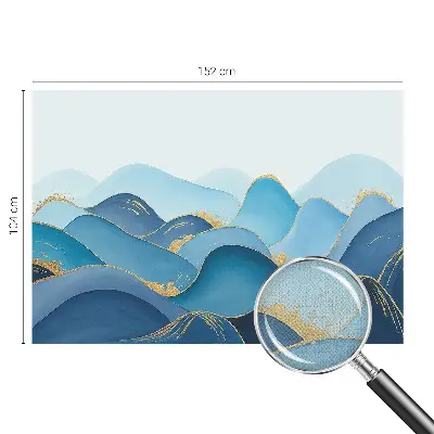 Autocolante de parede fotográfico com motivo de paisagem ondulada