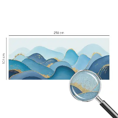 Autocolante de parede fotográfico com motivo de paisagem ondulada