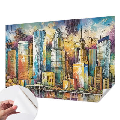 Papel de parede 3D Panorama da cidade