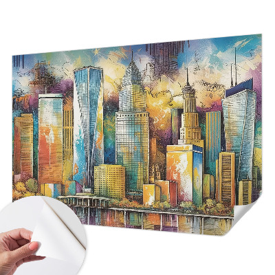 Papel de parede 3D Panorama da cidade
