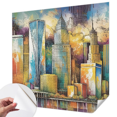 Papel de parede 3D Panorama da cidade