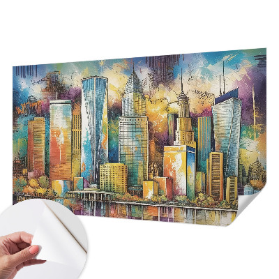 Papel de parede 3D Panorama da cidade