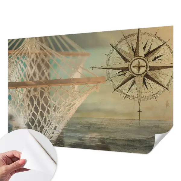 Papel de parede para criança com estampa temática de relaxamento no mar