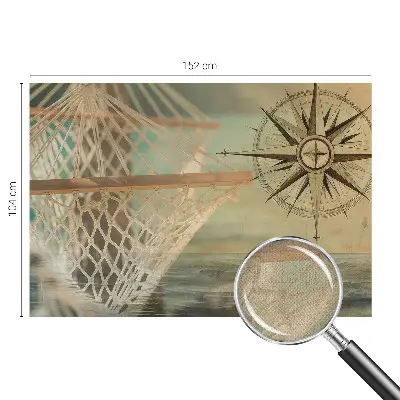 Papel de parede para criança com estampa temática de relaxamento no mar