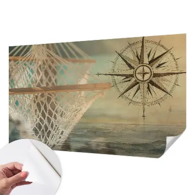 Papel de parede para criança com estampa temática de relaxamento no mar