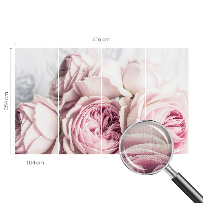 Papel de parede infantil Rosas cor-de-rosa