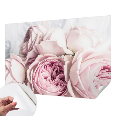 Papel de parede infantil Rosas cor-de-rosa