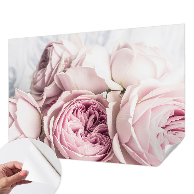 Papel de parede infantil Rosas cor-de-rosa