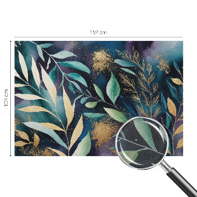 Papel de parede autocolante para sala Folhas botânicas