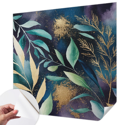 Papel de parede autocolante para sala Folhas botânicas
