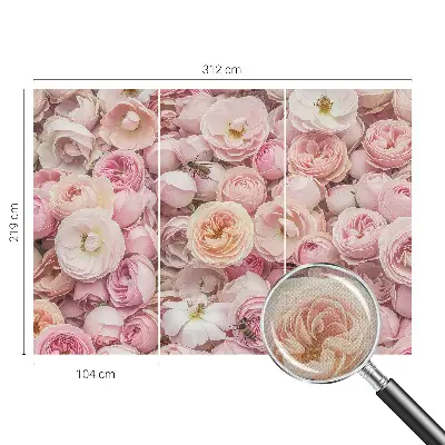 Papel de parede autocolante com estampa de lindas flores