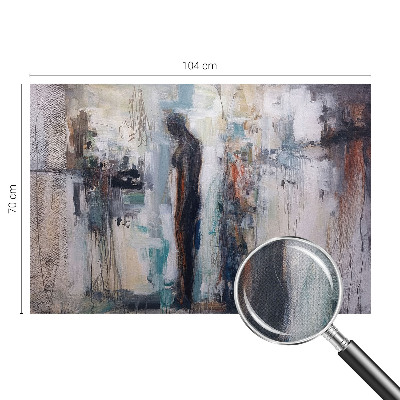 Papel de parede autocolante para sala Figura misteriosa