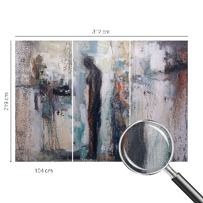 Papel de parede autocolante para sala Figura misteriosa