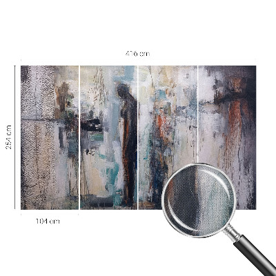 Papel de parede autocolante para sala Figura misteriosa